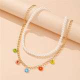 17KM Bohemian Colorful Bead Shell Necklace for Women Summer Short Beaded Collar Clavicle Choker Necklace Female Jewelry daiiibabyyy