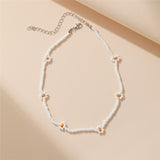 17KM Bohemian Colorful Bead Shell Necklace for Women Summer Short Beaded Collar Clavicle Choker Necklace Female Jewelry daiiibabyyy