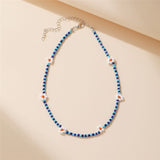 17KM Bohemian Colorful Bead Shell Necklace for Women Summer Short Beaded Collar Clavicle Choker Necklace Female Jewelry daiiibabyyy
