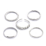 Suit Hip Hop Punk Ring Men Women Jewelry Party Accessories Ring Personality Three Finger Conjoined Chain Open Ring New Trend daiiibabyyy