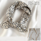 Women Small Satin Silk Scarf Square Print Wrap Foulard Femme Handkerchief Bandana Neck Hair Skinny Tie Scarves Shawls daiiibabyyy