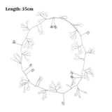 Crystal Pearl Bridal Tiaras Hairbands Hairpins Bridesmaid Diamante Hair Vine Accessories Wedding Jewelry 35cm Headwear daiiibabyyy