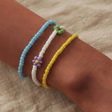 Gold Shell Beaded Bracelet  For Women Boho Friendship Colorful Bracelets Evil Eye Bracelets Rainbow Bracelet Gift  For Girls daiiibabyyy