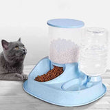 NEW 4L Large Capacity Dual-use Automatic Pet cats Feeder with Water Dispenser dogs Dog Food Bowl Cat Drinking for Supplies pets daiiibabyyy