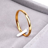 High quality 4mm  Simple Ring Fashion Rose Gold Ring Men's and Women's Exclusive Couple Wedding Ring daiiibabyyy