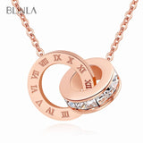 BLINLA Fashion New Stainless Steel Acrylic Crystal Stud Earrings for Women Jewelry Vintage Roman Numerals Smmaallye Earring 2021 daiiibabyyy