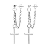 BLINLA Fashion New Stainless Steel Acrylic Crystal Stud Earrings for Women Jewelry Vintage Roman Numerals Smmaallye Earring 2021 daiiibabyyy