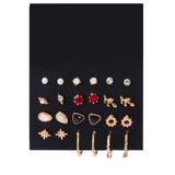 BLINLA Fashion New Stainless Steel Acrylic Crystal Stud Earrings for Women Jewelry Vintage Roman Numerals Smmaallye Earring 2021 daiiibabyyy