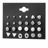 BLINLA Fashion New Stainless Steel Acrylic Crystal Stud Earrings for Women Jewelry Vintage Roman Numerals Smmaallye Earring 2021 daiiibabyyy