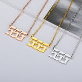 Goth Angel Number Necklaces For Women 111 222 333 555 666 777 888 999 444 Devil Necklace Stainless Steel Pendant Men BFF Jewelry daiiibabyyy