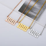 Goth Angel Number Necklaces For Women 111 222 333 555 666 777 888 999 444 Devil Necklace Stainless Steel Pendant Men BFF Jewelry daiiibabyyy