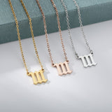 Goth Angel Number Necklaces For Women 111 222 333 555 666 777 888 999 444 Devil Necklace Stainless Steel Pendant Men BFF Jewelry daiiibabyyy