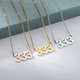 Goth Angel Number Necklaces For Women 111 222 333 555 666 777 888 999 444 Devil Necklace Stainless Steel Pendant Men BFF Jewelry daiiibabyyy