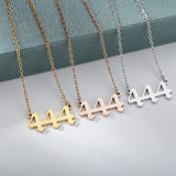 Goth Angel Number Necklaces For Women 111 222 333 555 666 777 888 999 444 Devil Necklace Stainless Steel Pendant Men BFF Jewelry daiiibabyyy