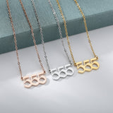 Goth Angel Number Necklaces For Women 111 222 333 555 666 777 888 999 444 Devil Necklace Stainless Steel Pendant Men BFF Jewelry daiiibabyyy
