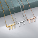 Goth Angel Number Necklaces For Women 111 222 333 555 666 777 888 999 444 Devil Necklace Stainless Steel Pendant Men BFF Jewelry daiiibabyyy