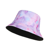 New Kpop Bucket Hat Women Embroidery Letters Double Side Cotton Reversible Sun Protection Cap Men's Panama Hat Fisherman Hats daiiibabyyy