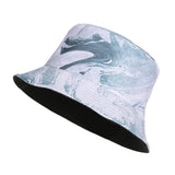 New Kpop Bucket Hat Women Embroidery Letters Double Side Cotton Reversible Sun Protection Cap Men's Panama Hat Fisherman Hats daiiibabyyy