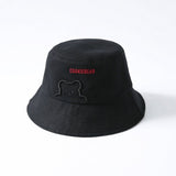 New Kpop Bucket Hat Women Embroidery Letters Double Side Cotton Reversible Sun Protection Cap Men's Panama Hat Fisherman Hats daiiibabyyy
