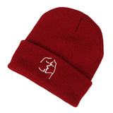 Cute Smile Crochet Knit Cap Beanie 2019 Autumn New Solid Warm Skullies Beanies Caps Female Knitted Hat Ladies Girls Winter Hats daiiibabyyy