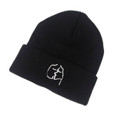 Cute Smile Crochet Knit Cap Beanie 2019 Autumn New Solid Warm Skullies Beanies Caps Female Knitted Hat Ladies Girls Winter Hats daiiibabyyy