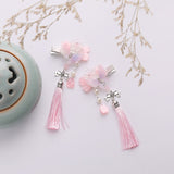 FORSEVEN Purple Lovely Flower Hair Clips Vintage Hairpins Small Hair Grips for Women Chinese Style Hair Jewelry Accessories JL daiiibabyyy