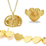 Unique Carved Design Heart-shaped Photo Frame Pendant Necklace Charm Openable Locket Necklaces Women Men Memorial Jewelry daiiibabyyy