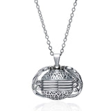 Unique Carved Design Heart-shaped Photo Frame Pendant Necklace Charm Openable Locket Necklaces Women Men Memorial Jewelry daiiibabyyy