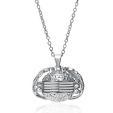 Unique Carved Design Heart-shaped Photo Frame Pendant Necklace Charm Openable Locket Necklaces Women Men Memorial Jewelry daiiibabyyy