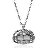 Unique Carved Design Heart-shaped Photo Frame Pendant Necklace Charm Openable Locket Necklaces Women Men Memorial Jewelry daiiibabyyy