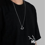 Vintage Gothic Hollow Cross Pendant Necklace Silver Color Cool Street Style Necklace For Men Women Gift  Neck Jewelry daiiibabyyy