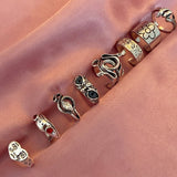 Charm Vintage Cute Men and Women Simple Design Owl Ring Silver Color Engagement Wedding Rings Jewelry Gifts daiiibabyyy