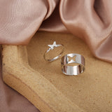 Charm Vintage Cute Men and Women Simple Design Owl Ring Silver Color Engagement Wedding Rings Jewelry Gifts daiiibabyyy