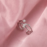 Charm Vintage Cute Men and Women Simple Design Owl Ring Silver Color Engagement Wedding Rings Jewelry Gifts daiiibabyyy