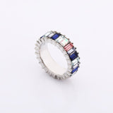 New Rainbow Rings Europe Gold Trend Crystal Woman Ring Wedding Luxury Stone Brand Eternity Wholesale Vintage Ring For Women 2021 daiiibabyyy
