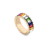 New Rainbow Rings Europe Gold Trend Crystal Woman Ring Wedding Luxury Stone Brand Eternity Wholesale Vintage Ring For Women 2021 daiiibabyyy