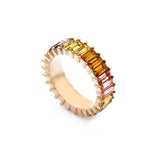 New Rainbow Rings Europe Gold Trend Crystal Woman Ring Wedding Luxury Stone Brand Eternity Wholesale Vintage Ring For Women 2021 daiiibabyyy