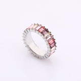 New Rainbow Rings Europe Gold Trend Crystal Woman Ring Wedding Luxury Stone Brand Eternity Wholesale Vintage Ring For Women 2021 daiiibabyyy