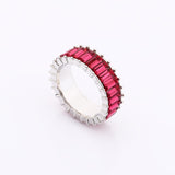 New Rainbow Rings Europe Gold Trend Crystal Woman Ring Wedding Luxury Stone Brand Eternity Wholesale Vintage Ring For Women 2021 daiiibabyyy