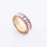 New Rainbow Rings Europe Gold Trend Crystal Woman Ring Wedding Luxury Stone Brand Eternity Wholesale Vintage Ring For Women 2021 daiiibabyyy