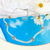 17KM Bohemian Colorful Bead Shell Necklace for Women Summer Short Beaded Collar Clavicle Choker Necklace Female Jewelry daiiibabyyy