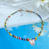 17KM Bohemian Colorful Bead Shell Necklace for Women Summer Short Beaded Collar Clavicle Choker Necklace Female Jewelry daiiibabyyy