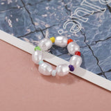 New Cute Transparent Resin Acrylic Handmade Beaded Rhinestone Colourful Geometric Square Round Rings for Women Y2k Jewelry Party daiiibabyyy