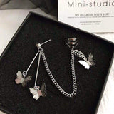 Fashion female ear bone clip cold wind earrings punk cool stud earrings earrings butterfly ear bone clip one earring daiiibabyyy