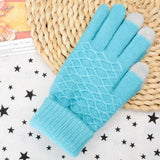 Cute Rabbit Wool Gloves Female Winter Mittens Factory Outlet Fur Gloves Fingerless Gloves Winter Gloves Women Girls Mittens 2021 daiiibabyyy