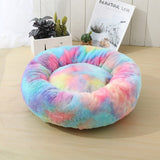 Super Soft Pet Dog Beds House Kennel Sofa Round Cat Winter Warm Sleeping Bag Long Plush Puppy Cushion Mat For Labradors daiiibabyyy