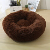 Super Soft Pet Dog Beds House Kennel Sofa Round Cat Winter Warm Sleeping Bag Long Plush Puppy Cushion Mat For Labradors daiiibabyyy