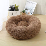 Super Soft Pet Dog Beds House Kennel Sofa Round Cat Winter Warm Sleeping Bag Long Plush Puppy Cushion Mat For Labradors daiiibabyyy
