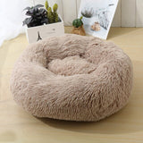 Super Soft Pet Dog Beds House Kennel Sofa Round Cat Winter Warm Sleeping Bag Long Plush Puppy Cushion Mat For Labradors daiiibabyyy