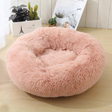 Super Soft Pet Dog Beds House Kennel Sofa Round Cat Winter Warm Sleeping Bag Long Plush Puppy Cushion Mat For Labradors daiiibabyyy